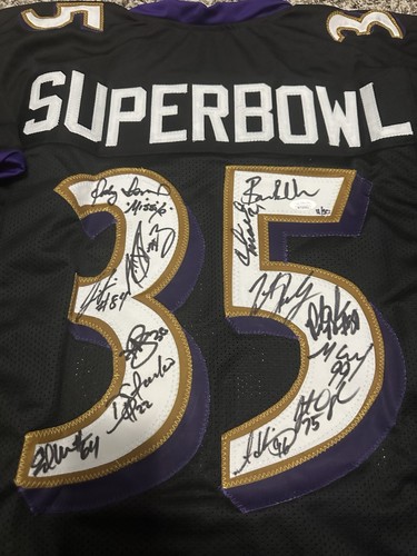 13 Signature Baltimore Ravens Jersey Super Bowl XXXV Champs Limited #11/50 JSA - Picture 2 of 8