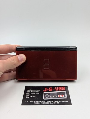 Ninto DS Lite Crimson Black Console Ninto DS Works Charger READ