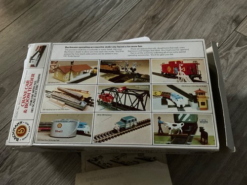 Vintage Bachmann HO Scale Amtrak Crane Car And Boom Tender Set Train Accessory - Picture 4 of 4