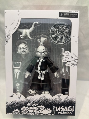 NECA TMNT Usagi Yojimbo 7" Black & White Sakai Action Figure NEW-w/ 1989 USAGI - Bild 2 von 7