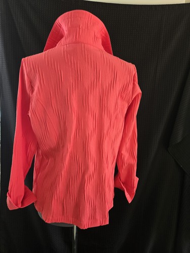 CHRISTOPHER & BANKS Damen Übergangsjacke Koralle Krepp Full Zip Gr. M/L - Bild 11 von 16