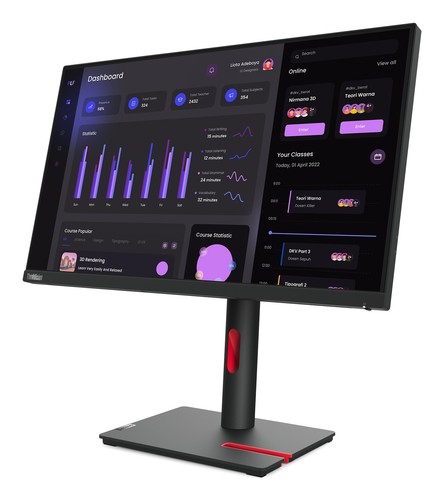 Lenovo ThinkVision T24i-30 LED display 60.5 cm (23.8") 1920 x 1080 pixels Ful... - Picture 9 of 14