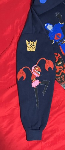 Sudadera con Capucha Spooky Mystery Theme Azul Oscuro, Pintada a Mano, Única, MiaChavi Geekery  - Imagen 6 de 15