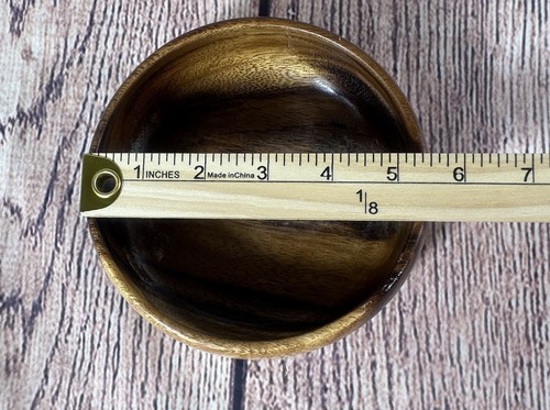 Juego de 4 cuencos redondos de madera hawaianos Maui con cuencos más pequeños. Nuevo. - Imagen 11 de 24