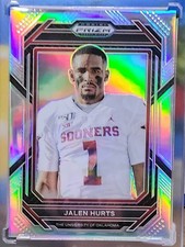 2023 Panini Prizm Draft Picks - Variation Jalen Hurts #45 Silver Variations