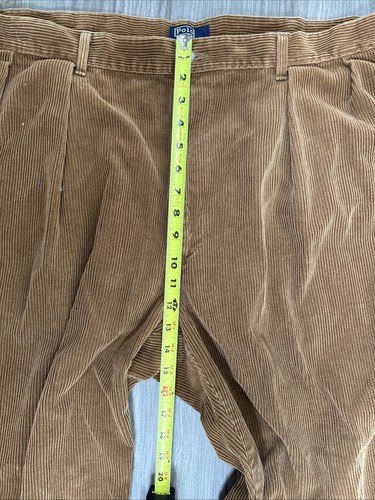 VINTAGE Polo Ralph Lauren Corduroy Pants Mens 42x32 Brown Cords Dry Goods USA - Picture 8 of 10