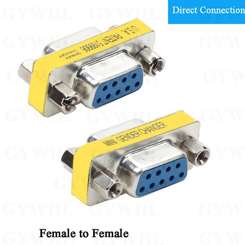 Gender Changer 9 Pin Male - M M - Female F - F Serial RS232 Adapter Coupler DB9 - Picture 13 of 19