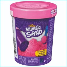Kinetic Sand Beach Set 113g Pink Ice Cream Tube w/ Scoop Mold