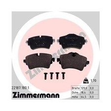 1x Bremsbelagsatz, Scheibenbremse ZIMMERMANN 22187.180.1 passend für BMW MINI