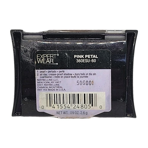 MAYBELLINE Expert Wear Eye Shadow Perfect Pastels 60S PINK PETAL Sealed NOS - Picture 3 of 3