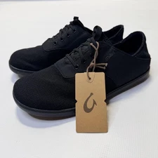 Olukai Nohea Moku Shoes Mens Size 10 Black Lava Rock Casual Lightweight