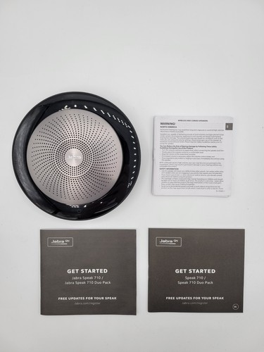 Jabra Speak 710 UC Portable USB Bluetooth Speakerphone 7710-309 w/ USB Receiver - Photo 3 sur 4