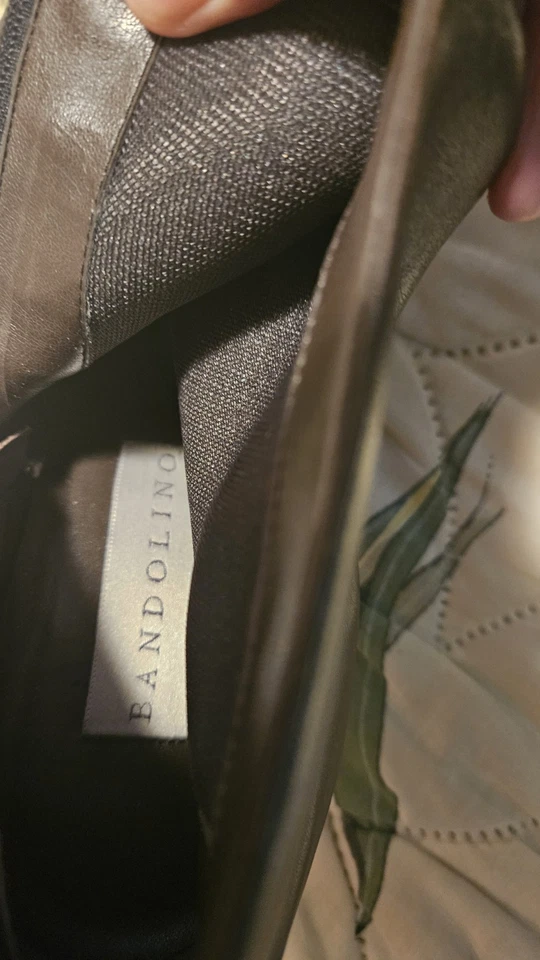 Bandolino Mujer Cuero Botín Marrón Oscuro Talla 10 Cremallera Foto 2 de 3