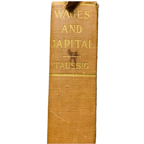 Wages & Capital By FW Taussig Hardcover 1st Edition 1896 Appletons Gilt Cloth - Picture 2 of 12