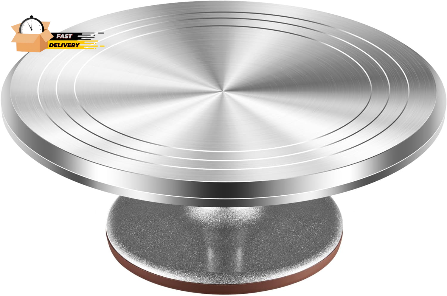 Aluminium Alloy Revolving Cake Stand 12 Inch Rotating Cake Turntable For