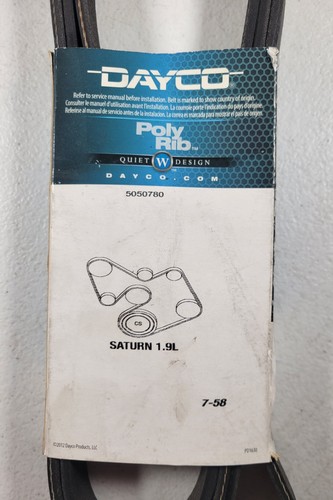 Serpentine Drive Belt Dayco 5050780 OEM 5PK1980 Poly Rib Quiet Design USA - Picture 5 of 6