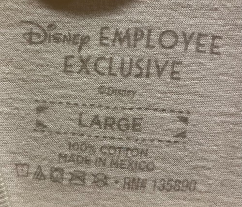 Walt Disney Studio Mitarbeiter exklusives Mickey Mouse T-Shirt - Large - Bild 3 von 3