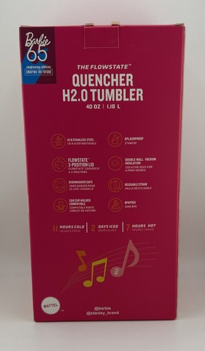 Stanley X Barbie TWIST N TURN BARBIE Limited Edition QUENCHER H2.0 40oz Tumbler - Picture 3 of 8