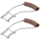 2pcs Sponge Pull Handle Replacement – U Shaped Metal Mop Handles For