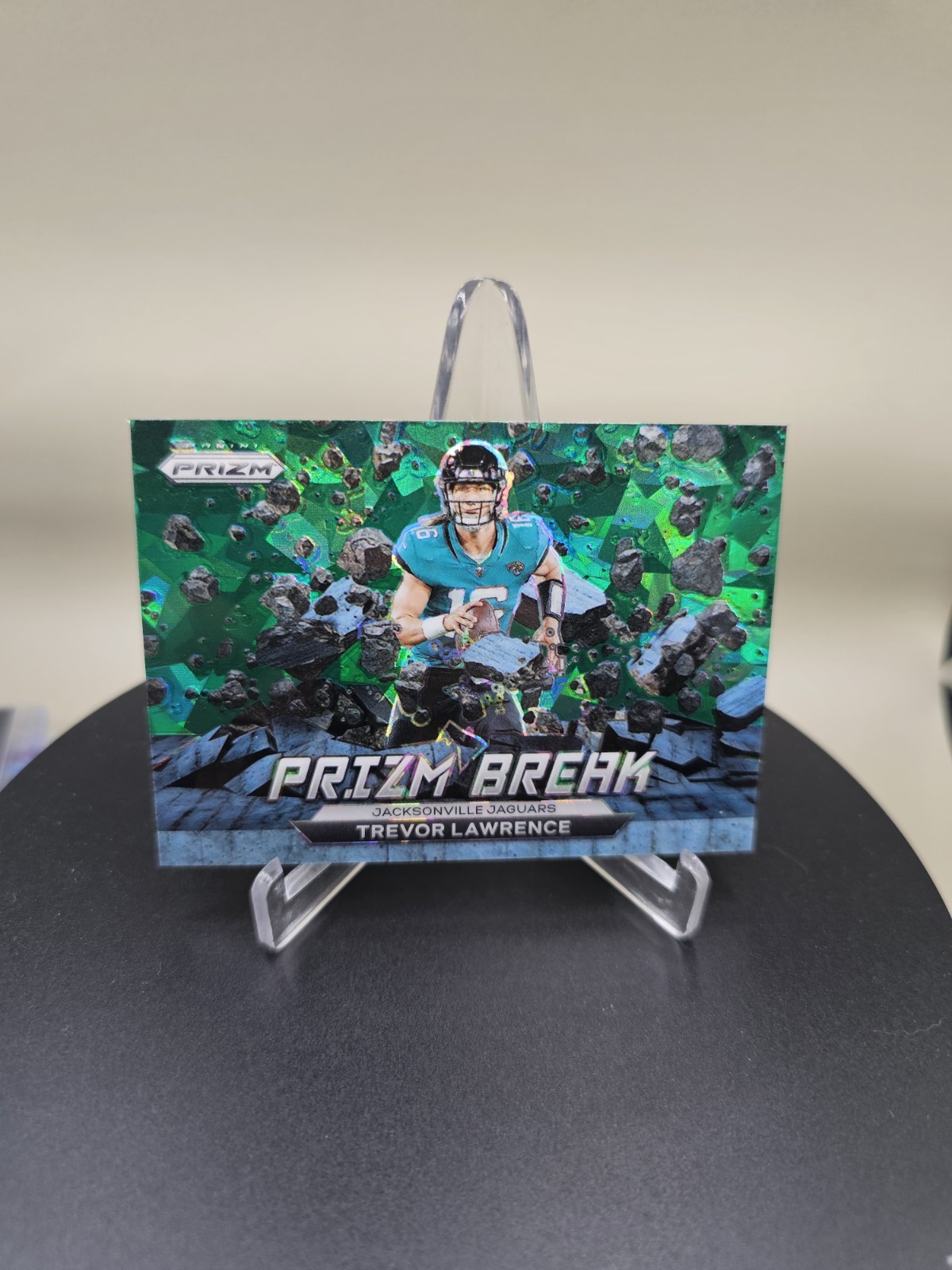 2022 Panini Prizm - Prizm Break Trevor Lawrence #PB-1 Green Ice Prizm