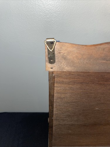 Vintage MCM Gail Craft Spice Rack Curio Cabinet Japan Wood Scroll Drawers 14” - Picture 15 of 22