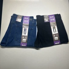 LOT OF 2 Kenneth Cole Men’s Straight Fit Stretch Denim Jean | NWT Size 40x29