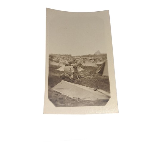 WWII 1945 Okinawa Ie Shima Foto Lot 4 US männliche Soldaten Lagerzelte Fahrräder - Bild 5 von 14