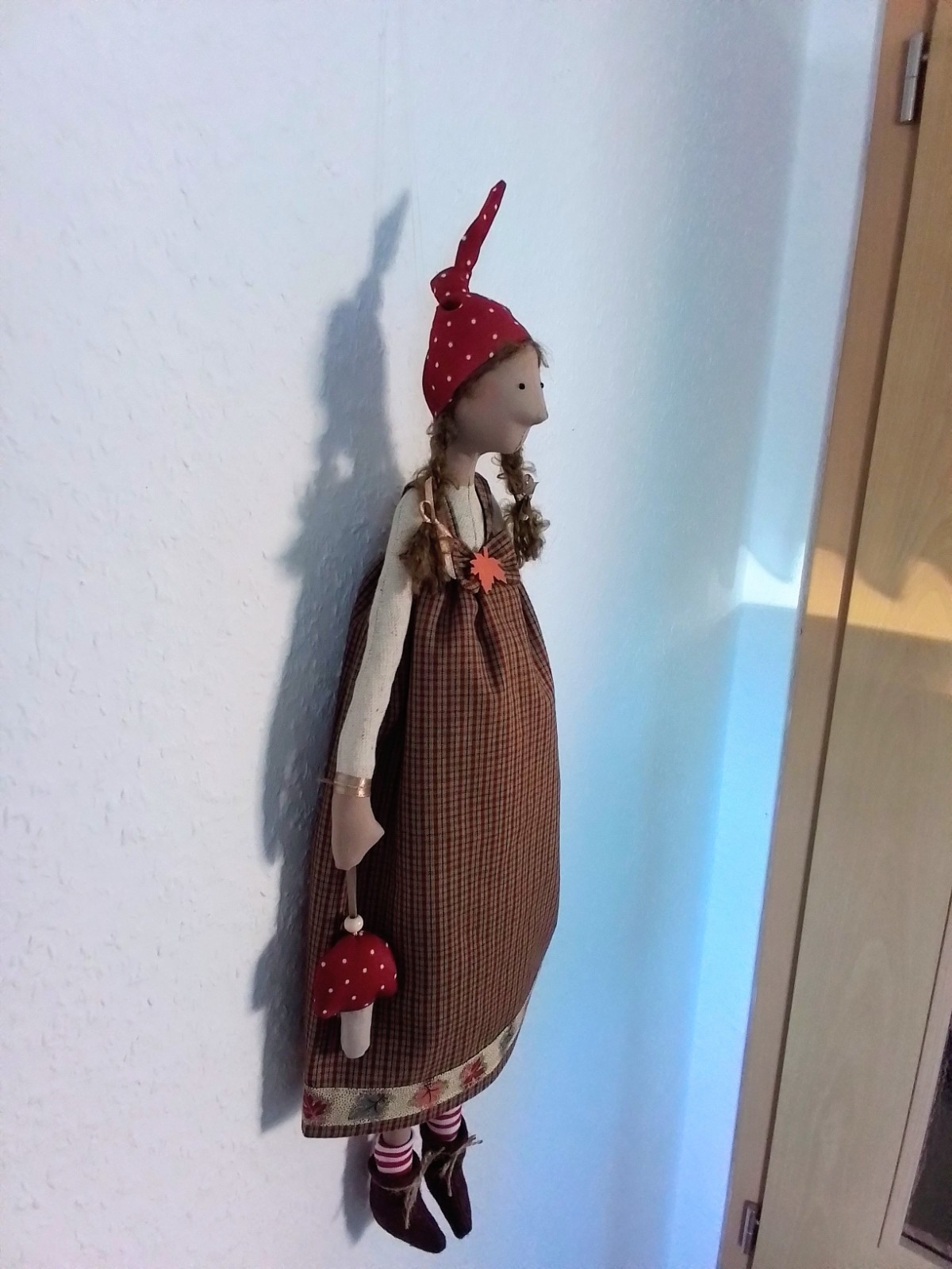 Süßes Wichtel Mädchen,Tilda,no Engel shabby Herbst,.