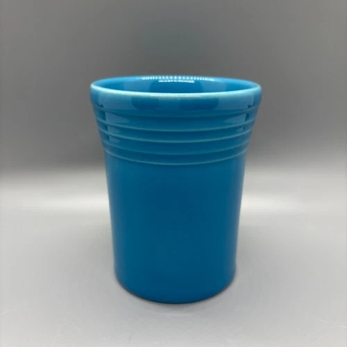 Fiesta Tumbler in Peacock | Fiestaware Blue Juice Water Cup Glass | Retired