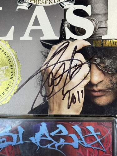 Slash Guns 'N' Roses Autographed Signed Collector Pack Magazine CD Patch JSA COA - Picture 2 of 10