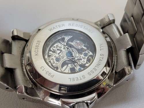 Kenneth Cole New York KC3828 Unisex Skeleton Automatic Bracelet Watch P93-13 - Picture 7 of 7