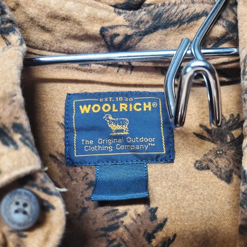 Vintage Woolrich Elk And Mountain Range AOP Print Button Up Long Sleeve 2XL - Picture 4 of 6
