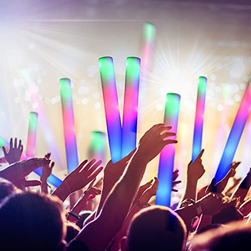 150 Pcs Glow Sticks Bulk-LED Foam Sticks Glow in The Dark Party Supplies,Foam - Picture 3 of 7