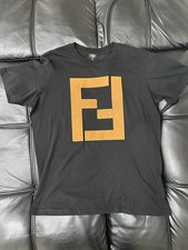 Fendi Double FF Embriodered T Shirt XL