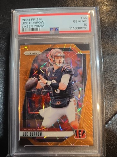 2024 Prizm Joe Burrow Orange Lazer Prizm