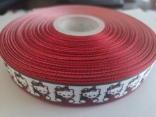 7/8 INCH HELLO KITTY CHRISTMAS GROSGRAIN RIBBON-1 YD