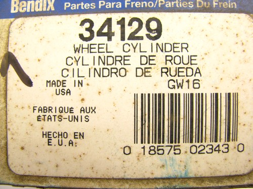 Bendix 34129 Drum Brake Wheel Cylinder - Rear Right - Picture 3 of 3