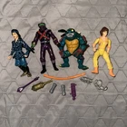Teenage Mutant Ninja Turtles 80’s Rare Vintage Action Figures Lot Slash April