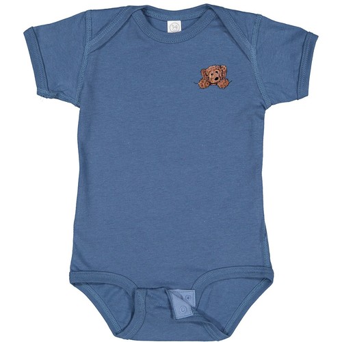 Body de bebé Inktastic Pocket Chocolate Doodle - KiniArt Labradoodle perro bebé - Imagen 1 de 5