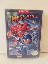 Mega Man 5 Nintendo NES Complete CIB Tested And Working 