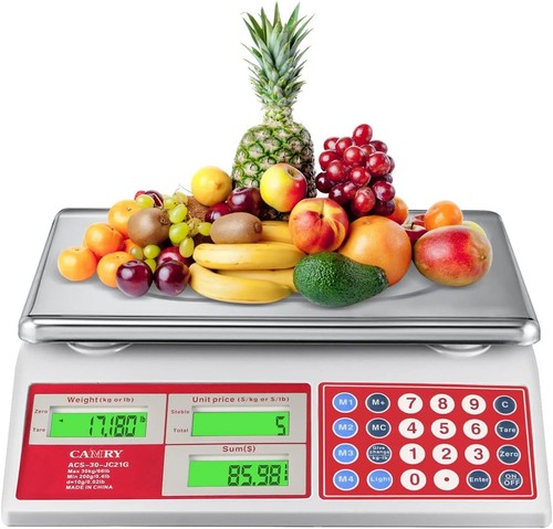Durable 66lb Digital Scale with Stainless Steel Platform - Ideal for Markets - Picture 3 of 11