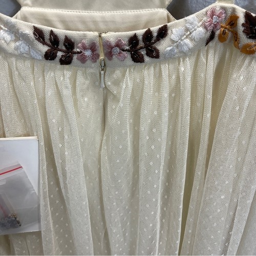 Mac Duggal besticktes Mieder Flügelärmel Rüschen Stufenkleid - Bild 9 von 16