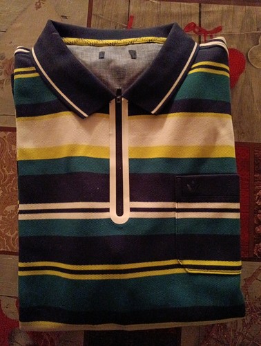 Polo Shirt Herren gestreift Walbusch 56 XXL neue Collektion anprobiert - Bild 1 von 8