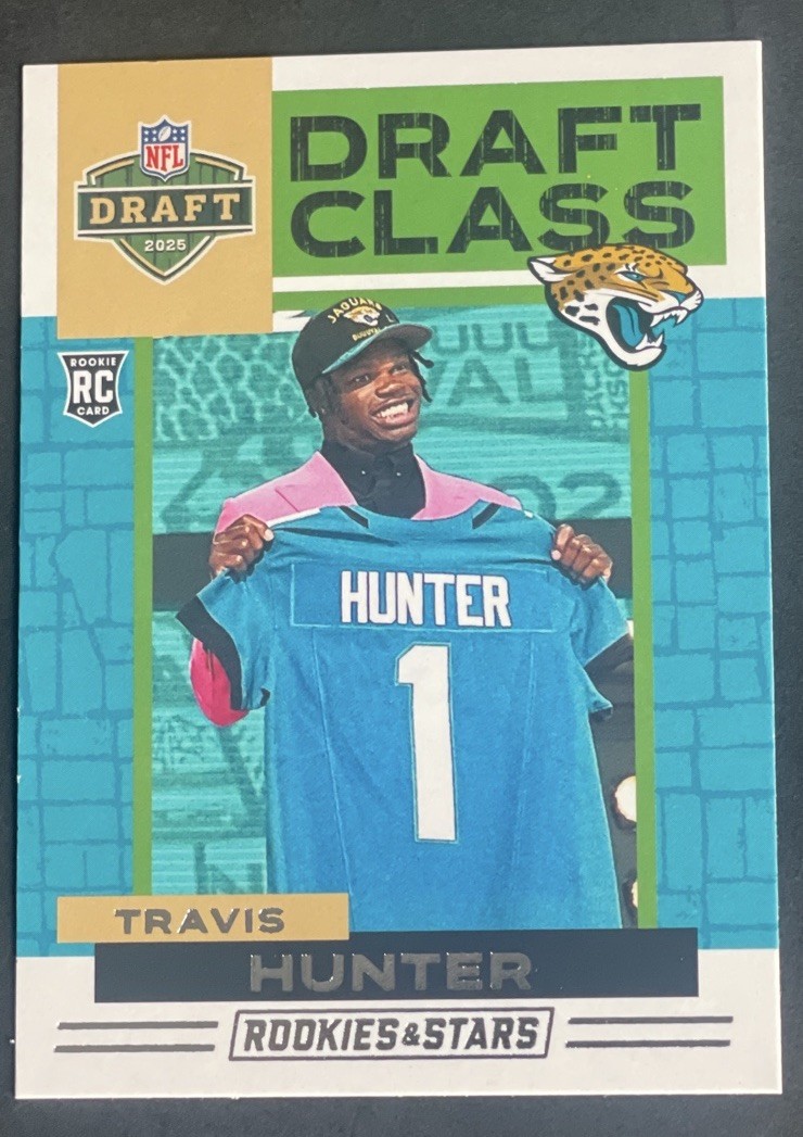 2025 Rookies & Stars Travis Hunter Rookie Draft Class RC #7 Jaguars