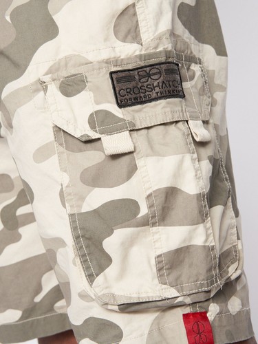 Crosshatch - Pantaloncini corti da uomo 'Watchford' - Stone Camo - Foto 9 di 17