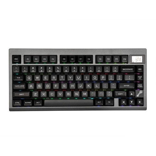 Epomaker TH80 Pro V2 75% Clavier de Jeu sans Fil, Noir, QWERTY US, Wisteria - Photo 2/11