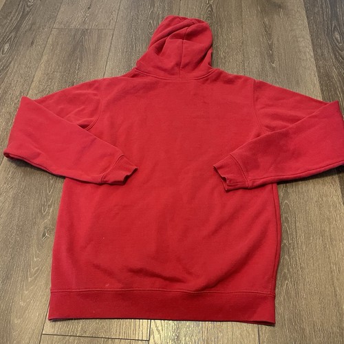 Vintage Carhartt Red Pullover Hoodie Sweatshirt Heavy Logo Youth XL 14 16 - Bild 7 von 8