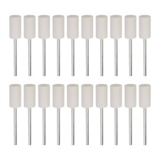 20pcs Wool Felt Mounted Mandrel 8mm x 16mm 1/10 Inch Shank Cylinder Bits