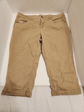 Women's Faded Glory Cuffed Capri Pants Size 18