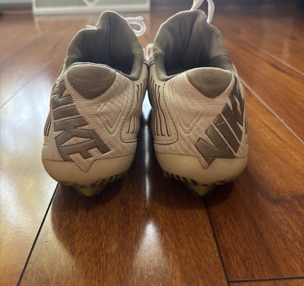 Nike Vapor Carbon Elite 2014 TD Football Cleats White/Silver